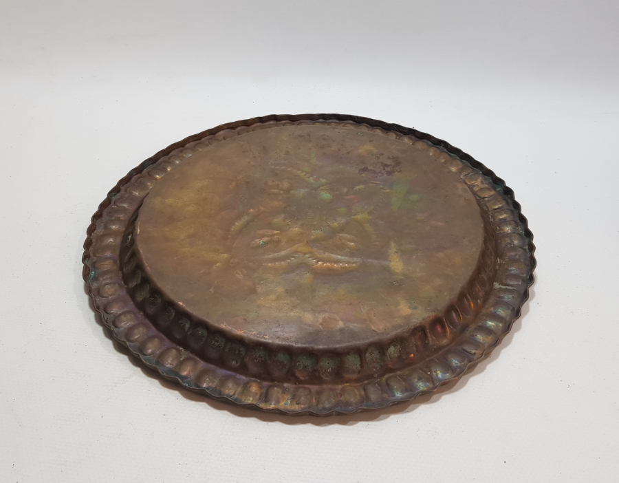 ERZİNCAN İŞİ ANTİKA KAHVE TEPSİSİ