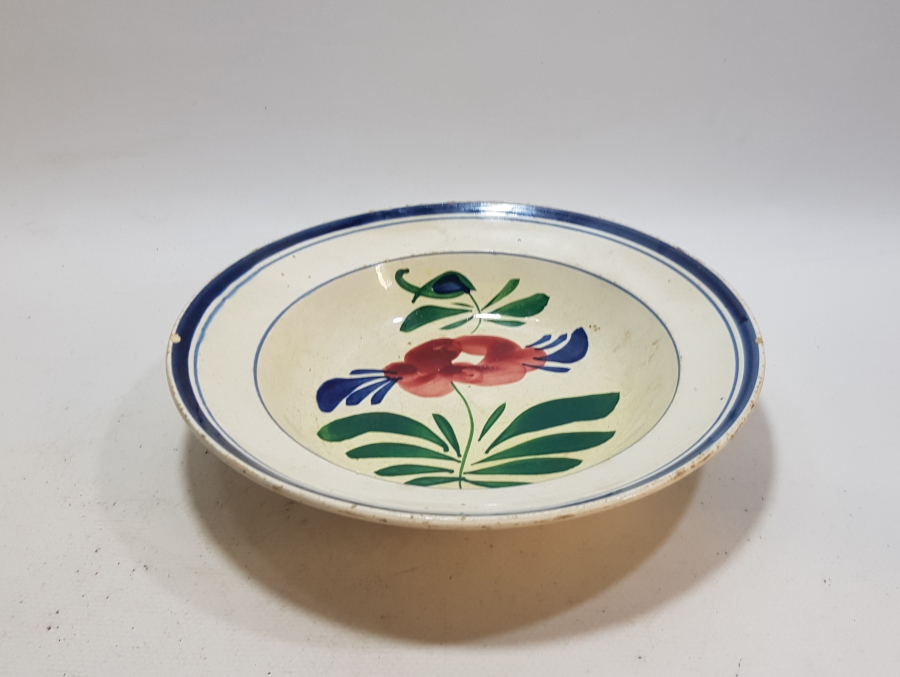 OSMANLI DÖNEMİ ÇİÇEKKLİ PORSELEN TABAK