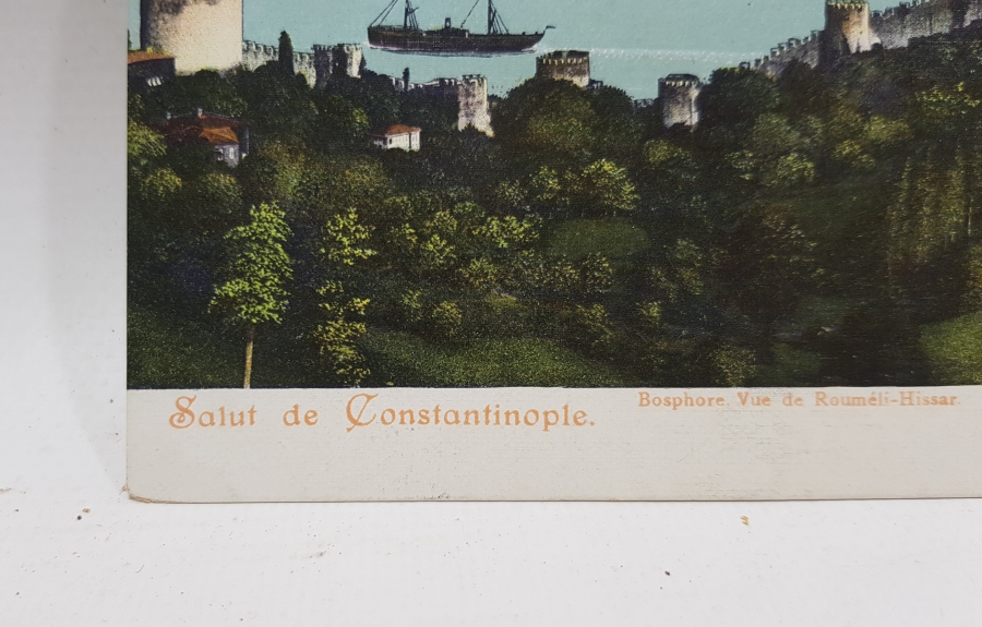 OSMANLI KARTPOSTAL: BOĞAZİÇİ VE RUMELİHİSARI