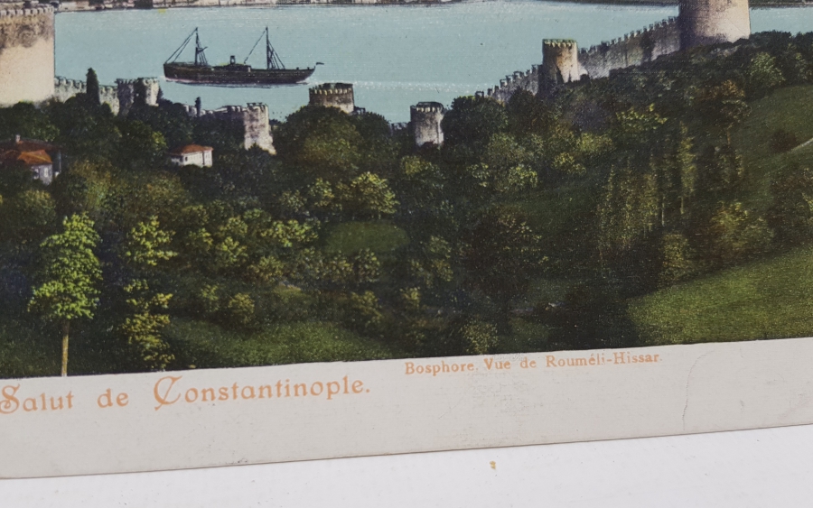 OSMANLI KARTPOSTAL: BOĞAZİÇİ VE RUMELİHİSARI