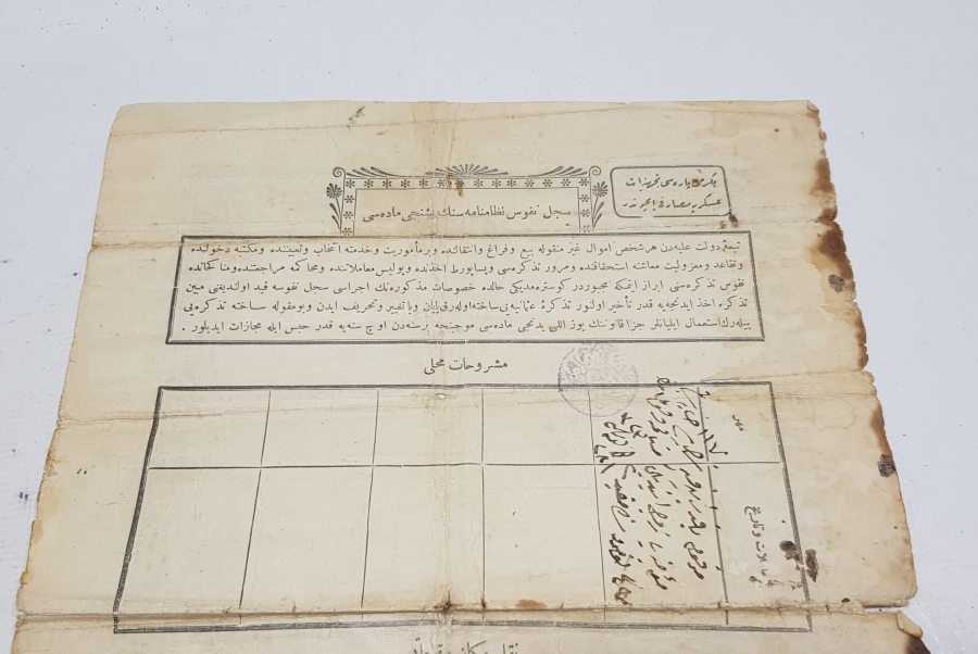 OSMANLI DEVLETİNİN İLK NÜFUS KAĞIDI