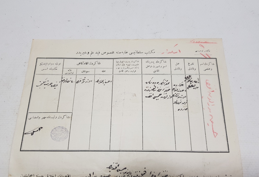 OSMANLICA ÜSKÜDAR MEKTEBİ SULTANİ DİPLOMASI