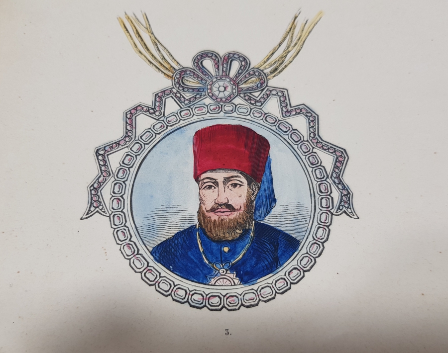 OSMANLI DÖNEMİ PADİŞAH VE OSMANLI NİŞANLARI KONULU GRAVÜR