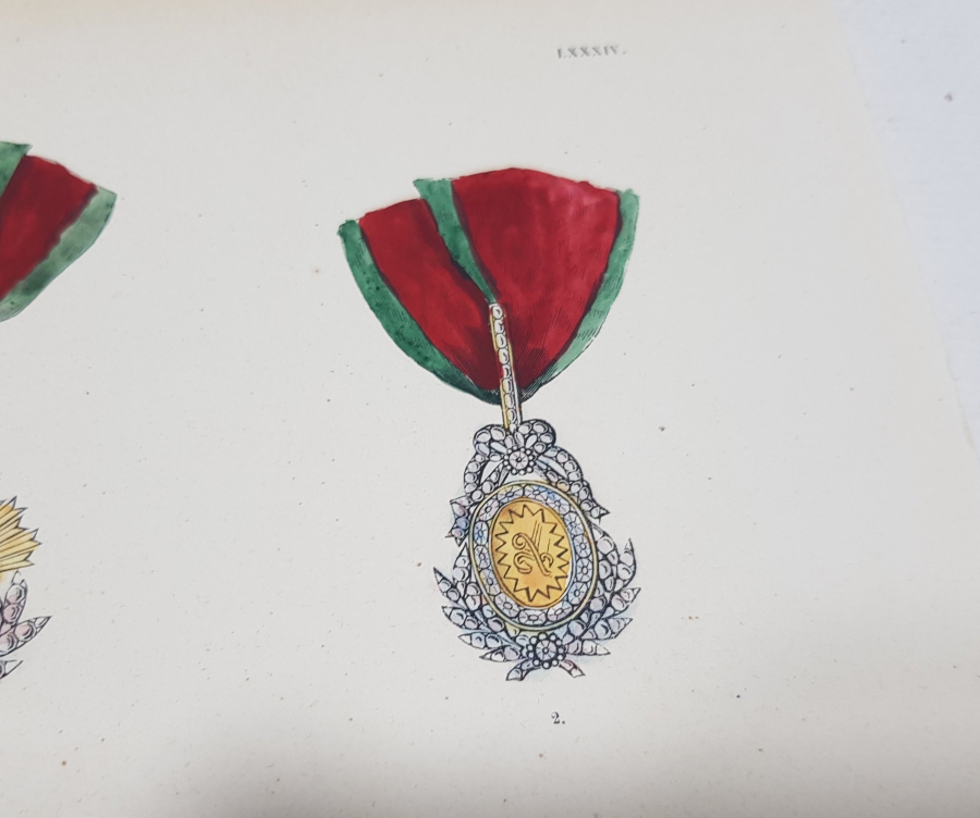 OSMANLI DÖNEMİ PADİŞAH VE OSMANLI NİŞANLARI KONULU GRAVÜR