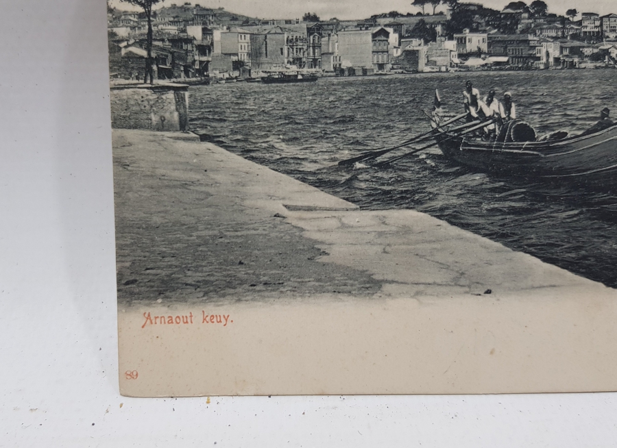 OSMANLI KARTPOSTAL: İSTANBUL ARNAVUTKÖY SAHİLİ