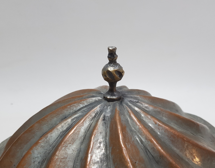 OSMANLI DÖNEMİ TEKKE İŞİ SARIK MODEL SİKKE TUTAMAÇLI BAKIR SAHAN