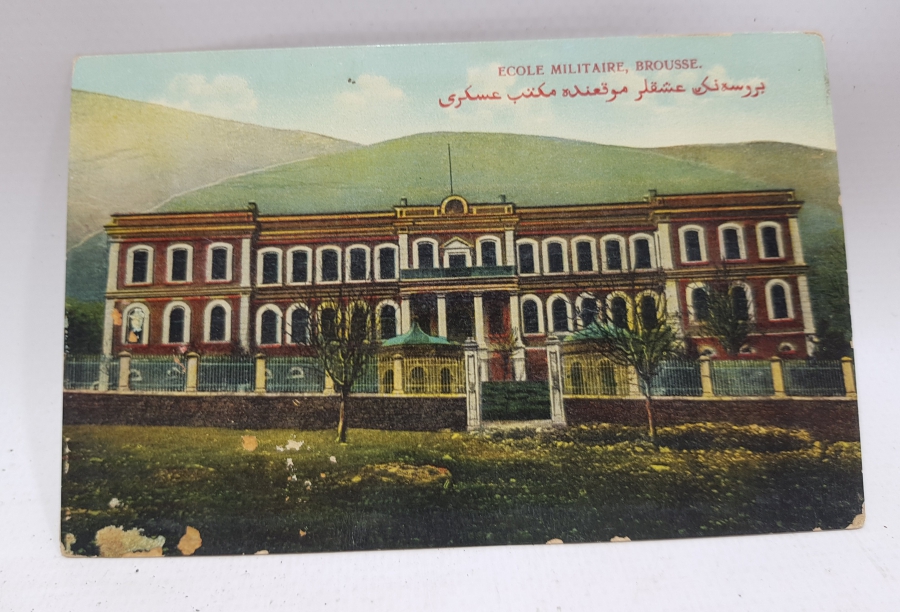 OSMANLI KARTPOSTAL: BURSA IŞIKLAR ASKERİ LİSESİ