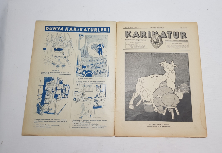 2. DÜNYA SAVAŞI 1940 TARİHLİ KARİKATÜR DERGİSİ