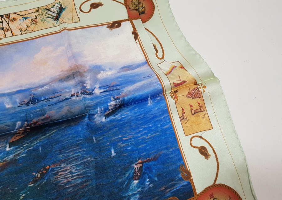 ÇANAKKALE SAVAŞI RESİMLİ İPEK MENDİL