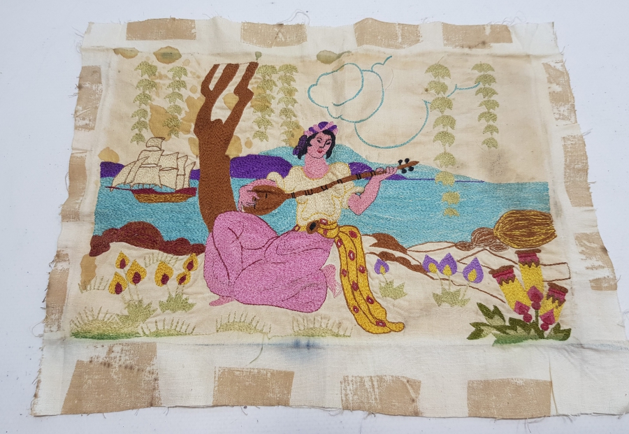 OSMANLI DÖNEMİ RUM İŞİ İĞNE OYALI TABLO