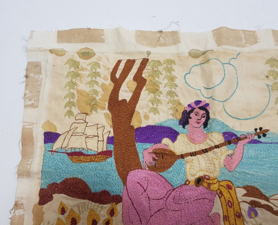 OSMANLI DÖNEMİ RUM İŞİ İĞNE OYALI TABLO