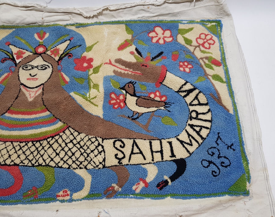 1937 TARİHLİ EL YAPIMI ÇOK NADİR GOBLEN ŞAHMARAN PANOSU