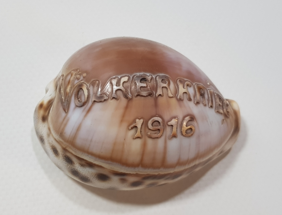 1. DÜNYA SAVAŞI 1916 BÜYÜK SAVAŞ YAZILI ÇOK NADİR DENİZ KABUĞU