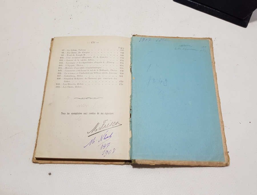 1905 CONSTANTINOPLE BASKI FRANSIZCA KİTAP