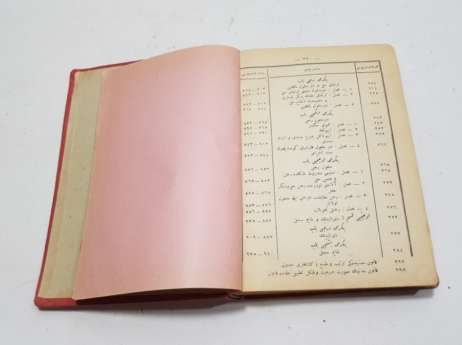 OSMANLICA NADİR KİTAP: TÜRK KANUNU MEDENİSİ