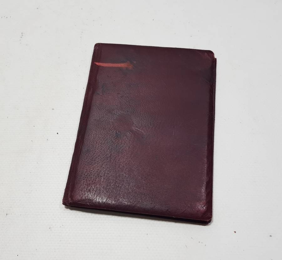 ÜZERİ OSMANLICA YAZILI ORJİNAL KABINDA EVLİLİK CÜZDANI