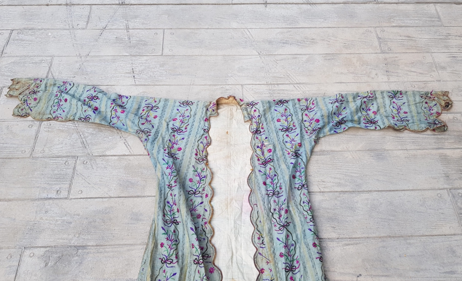 OSMANLI DÖNEMİ HEREKE DOKUMA İPEK KAFTAN