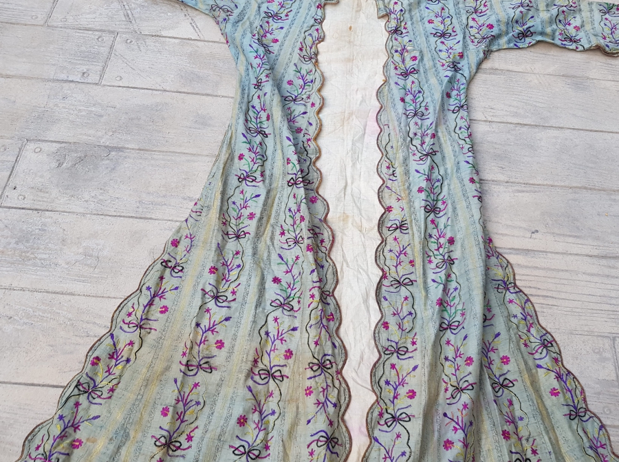 OSMANLI DÖNEMİ HEREKE DOKUMA İPEK KAFTAN