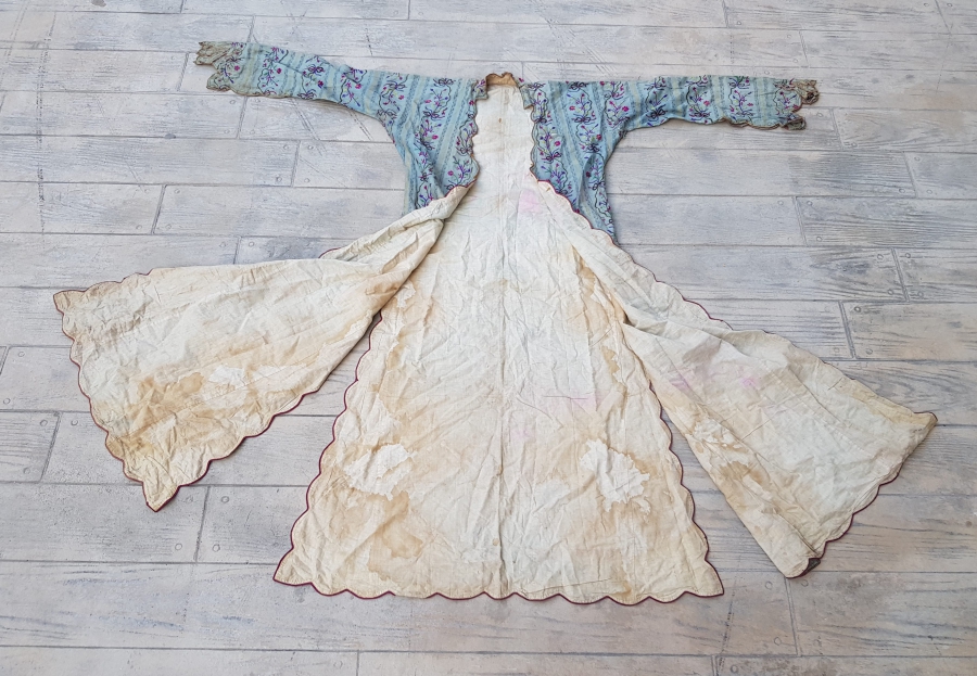 OSMANLI DÖNEMİ HEREKE DOKUMA İPEK KAFTAN