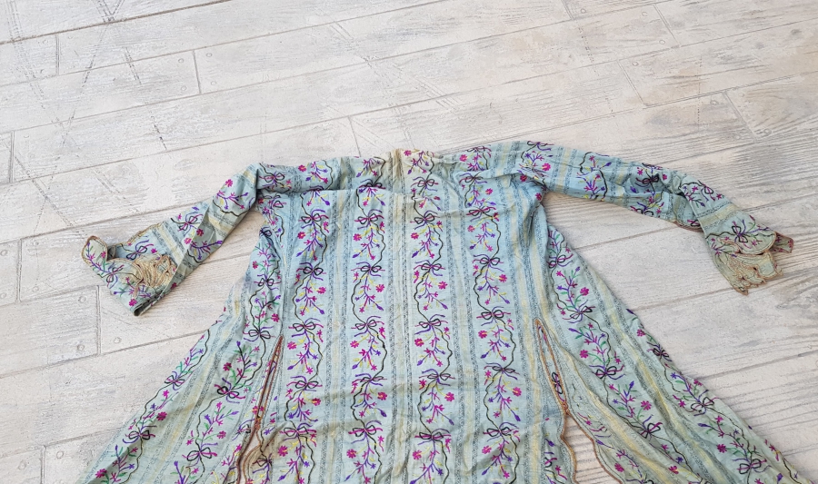 OSMANLI DÖNEMİ HEREKE DOKUMA İPEK KAFTAN