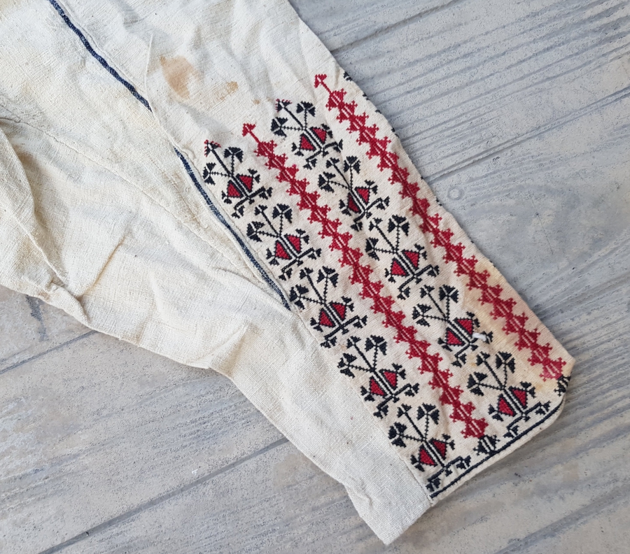 OSMANLI DÖNEMİ ÜZERİ EL İŞLEMELİ KADIN ŞALVARI