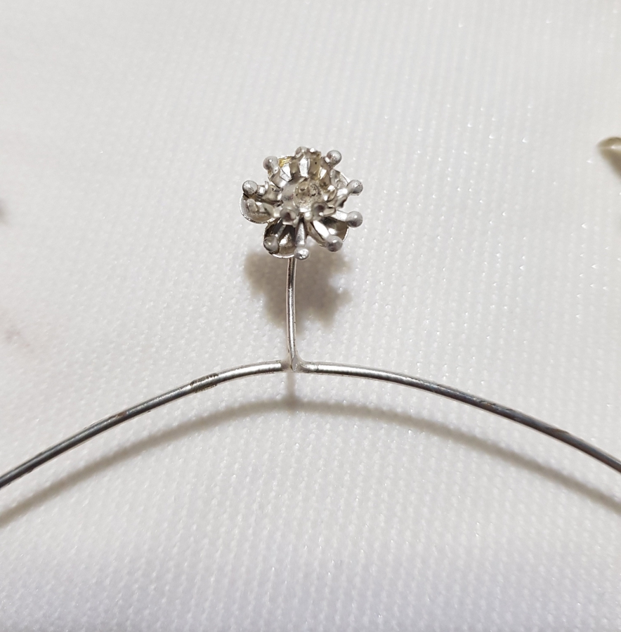 OSMANLI DÖNEMİ GÜMÜŞ GELİN TACI VE BROŞ