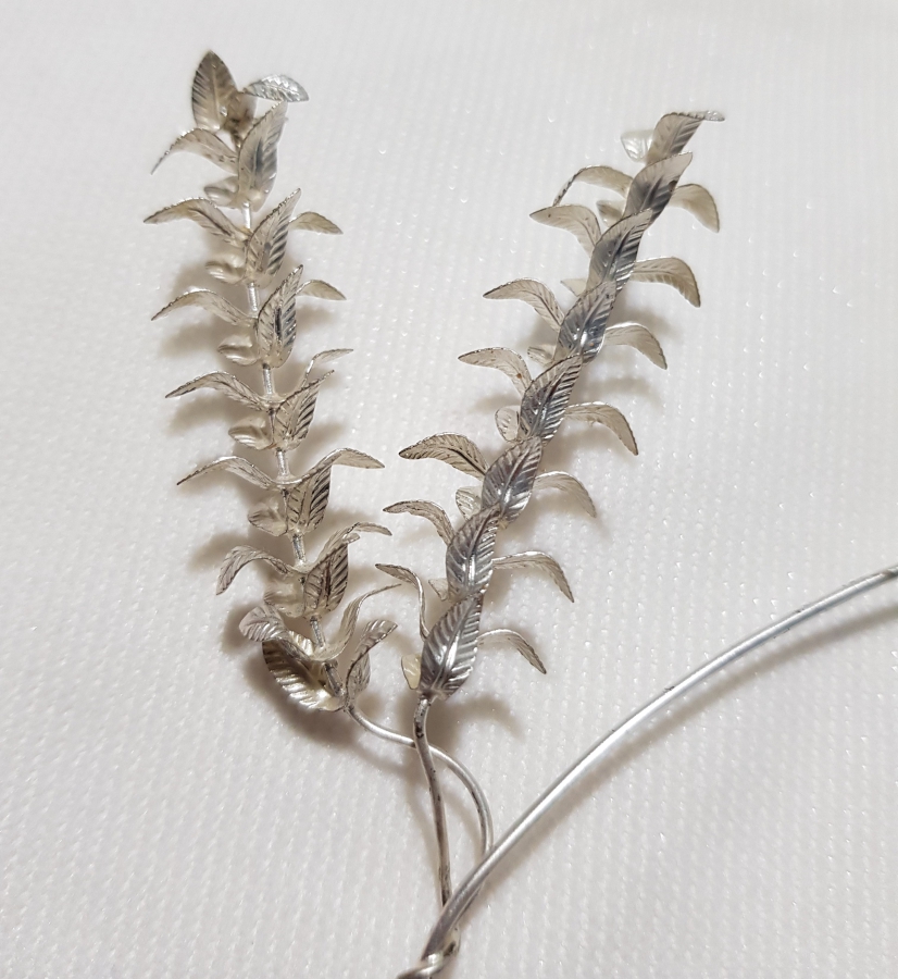 OSMANLI DÖNEMİ GÜMÜŞ GELİN TACI VE BROŞ