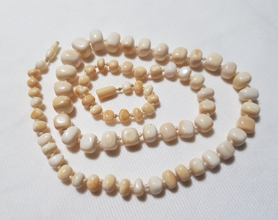 OSMANLI DÖNEMİ FİL DİŞİ GERDANLIK