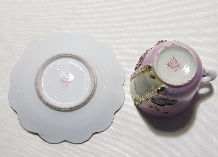 OSMANLICA DAMGALI SARAY İŞİ ÇOK NADİR FİNCAN