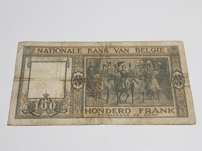1948 TARİHLİ BELÇİKA 100 FRANK KAĞIT PARA