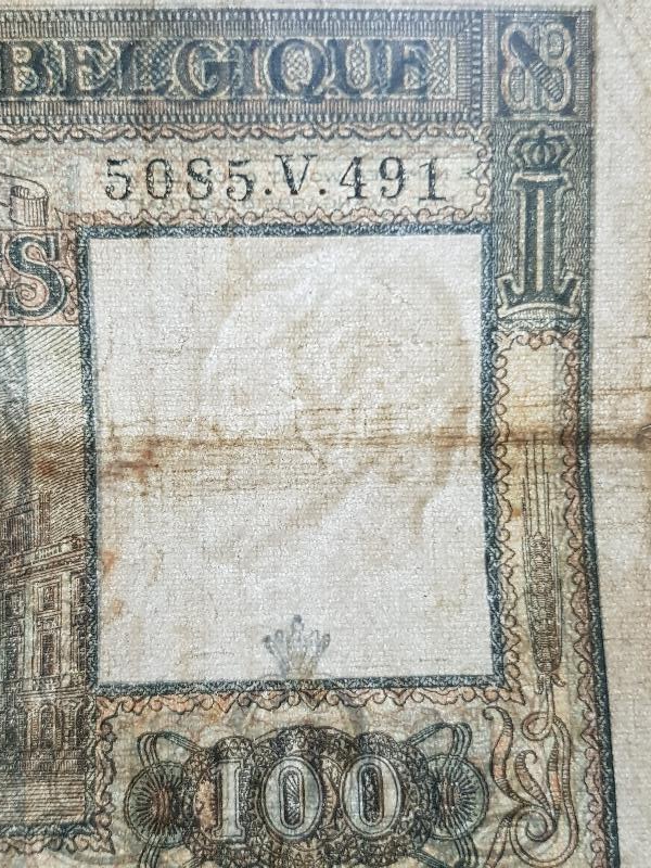 1948 TARİHLİ BELÇİKA 100 FRANK KAĞIT PARA
