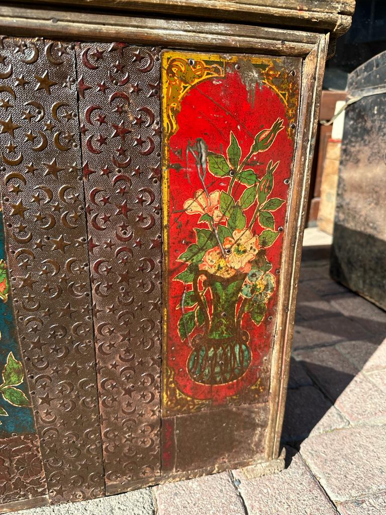 OSMANLI DEVLET ARMALI VE AY YILDILARLA SÜSLÜ GELİN ÇEYİZ SANDIĞI