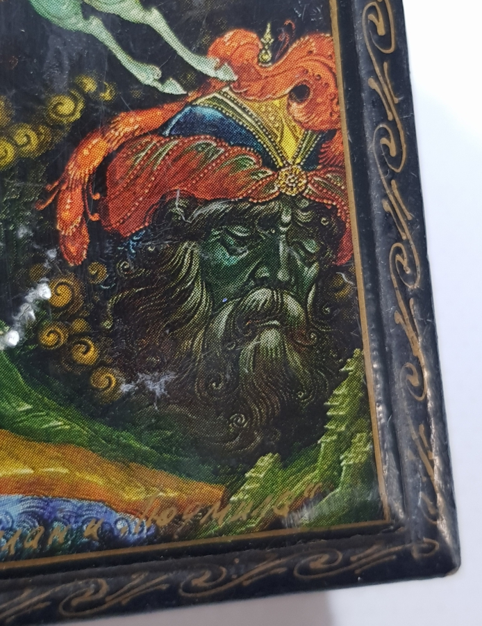 OSMANLI DÖNEMİ ORYANTAL PAPIER MACHE KUTU