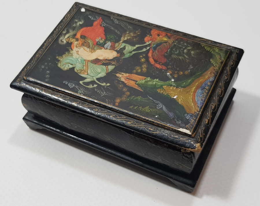 OSMANLI DÖNEMİ ORYANTAL PAPIER MACHE KUTU