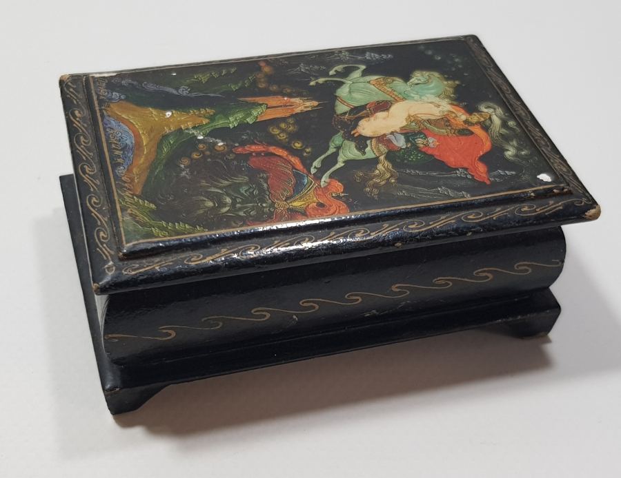 OSMANLI DÖNEMİ ORYANTAL PAPIER MACHE KUTU