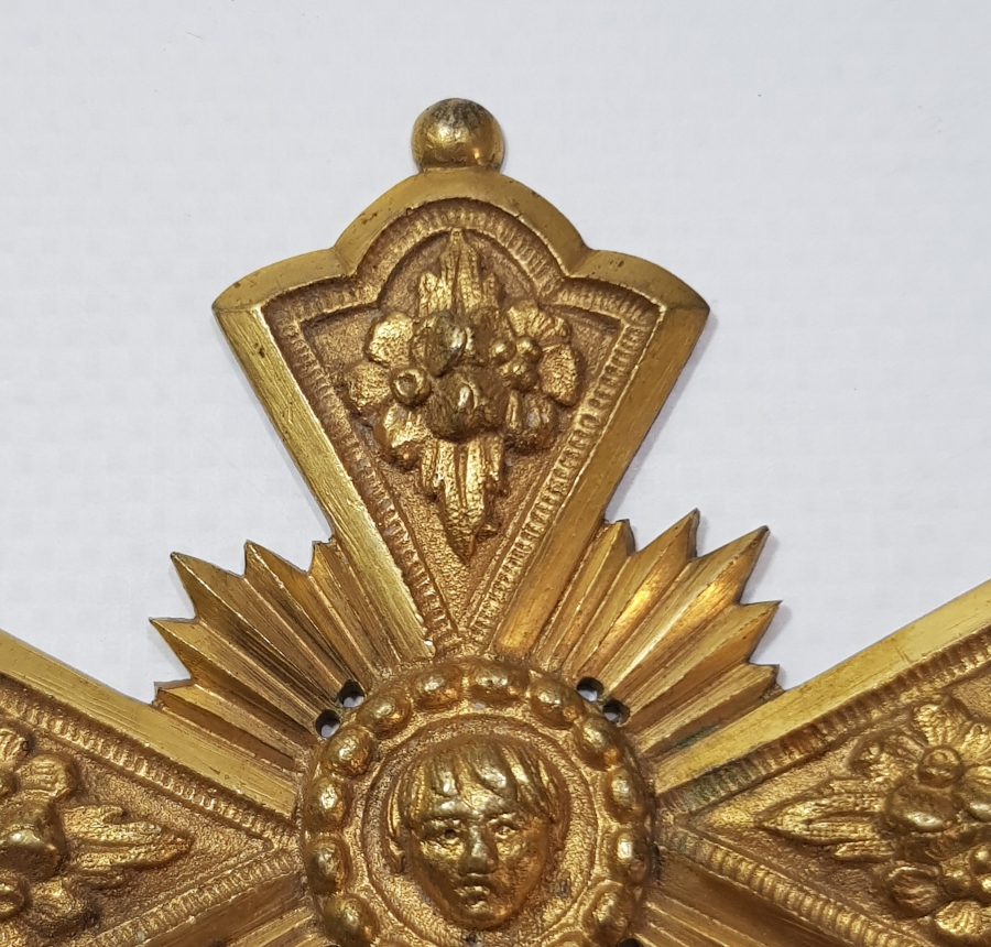 OSMANLI DÖNEMİ BÜYÜK BOY ALTIN KAPLAMA HAÇ