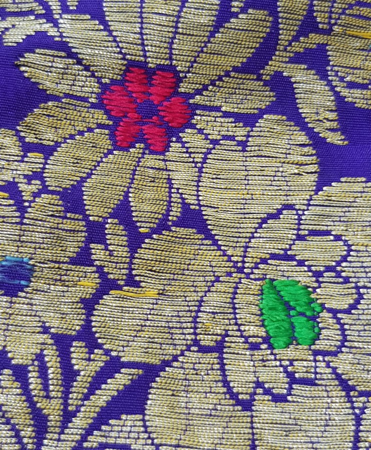 OSMANLI DÖNEMİ ALTIN SIRMA İŞLEMELİ ELMASİYE GELİN KESESİ