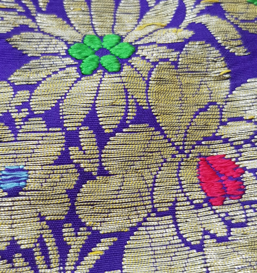 OSMANLI DÖNEMİ ALTIN SIRMA İŞLEMELİ ELMASİYE GELİN KESESİ