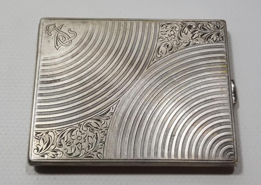 OSMANLI DÖNEMİ ALPAKA TÜTÜN TABAKASI