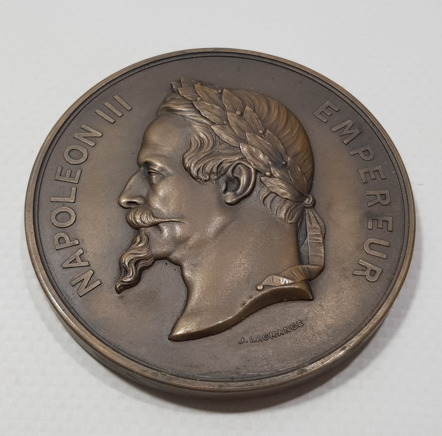 1860 TARİHLİ DEV BOY FRANSA NAPOLYON MADALYASI