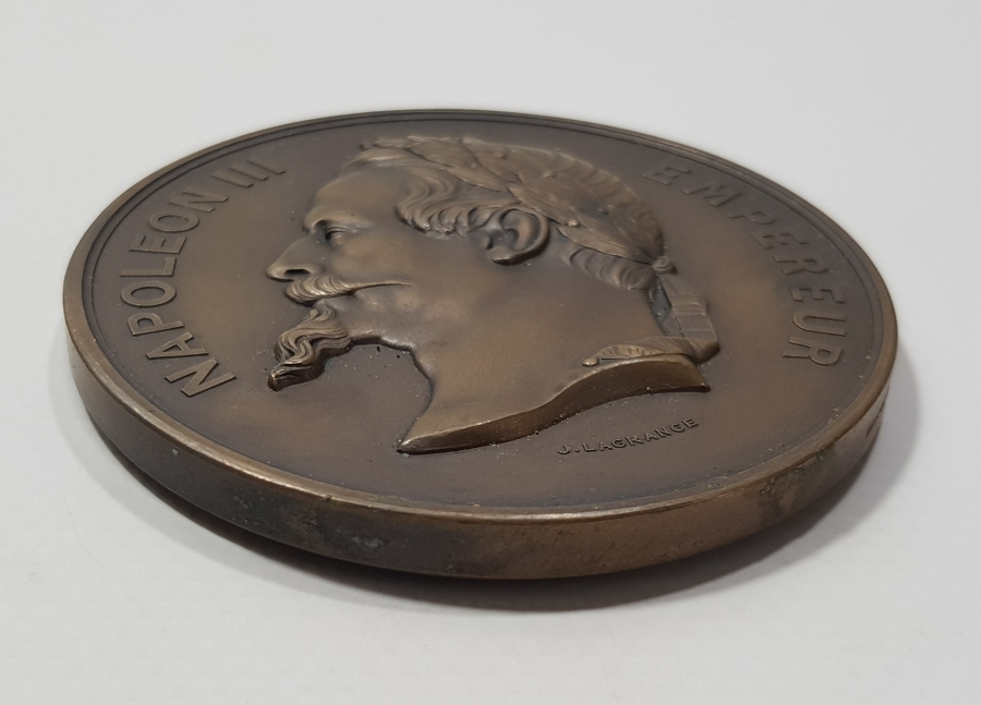 1860 TARİHLİ DEV BOY FRANSA NAPOLYON MADALYASI