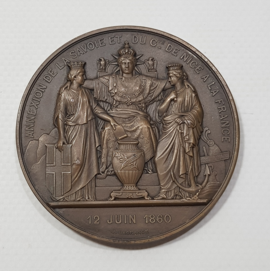 1860 TARİHLİ DEV BOY FRANSA NAPOLYON MADALYASI