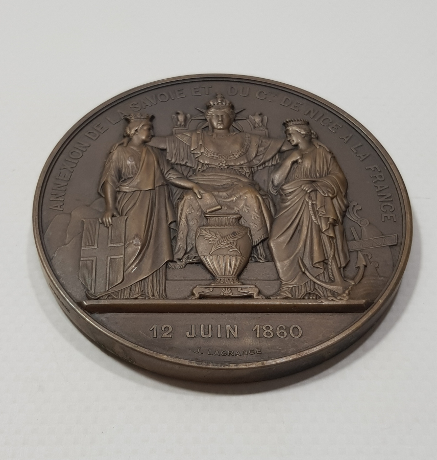 1860 TARİHLİ DEV BOY FRANSA NAPOLYON MADALYASI