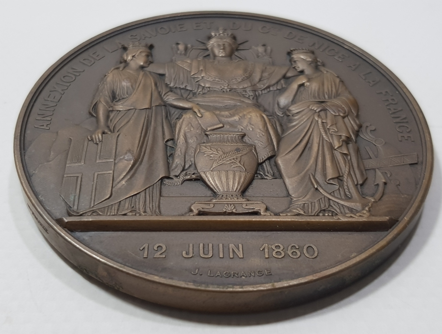 1860 TARİHLİ DEV BOY FRANSA NAPOLYON MADALYASI