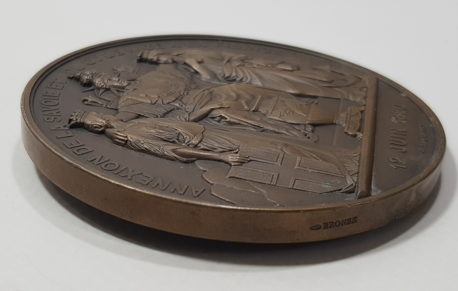 1860 TARİHLİ DEV BOY FRANSA NAPOLYON MADALYASI