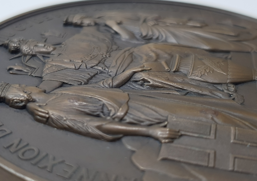 1860 TARİHLİ DEV BOY FRANSA NAPOLYON MADALYASI