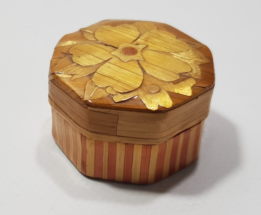 OSMANLI DÖNEMİ SAMAN İŞİ TESPİH KUTUSU