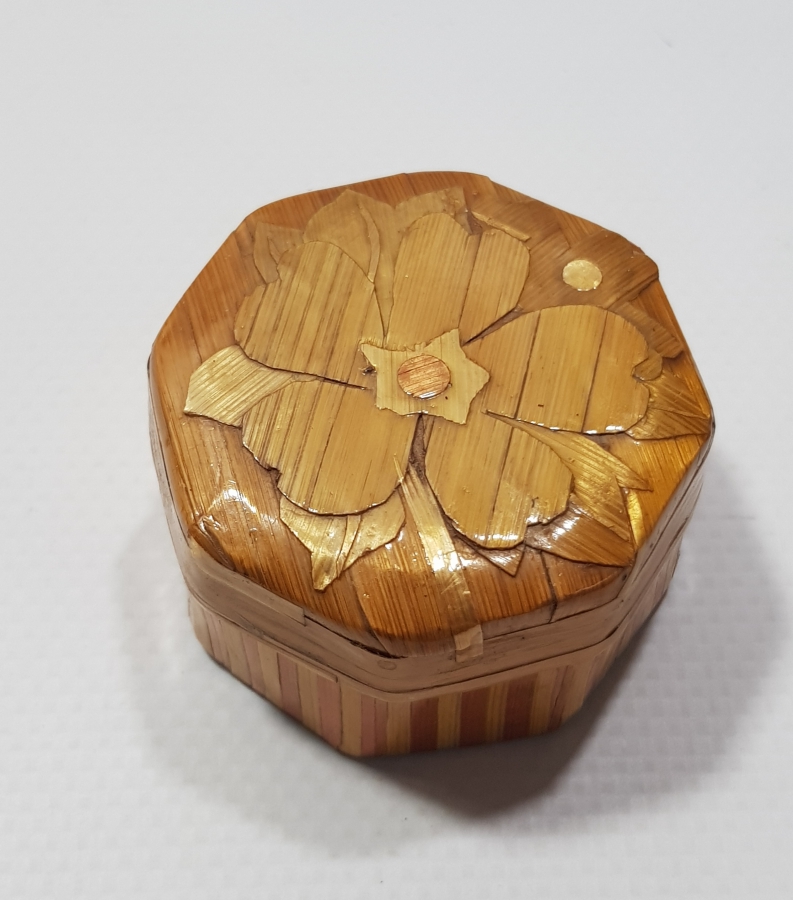 OSMANLI DÖNEMİ SAMAN İŞİ TESPİH KUTUSU