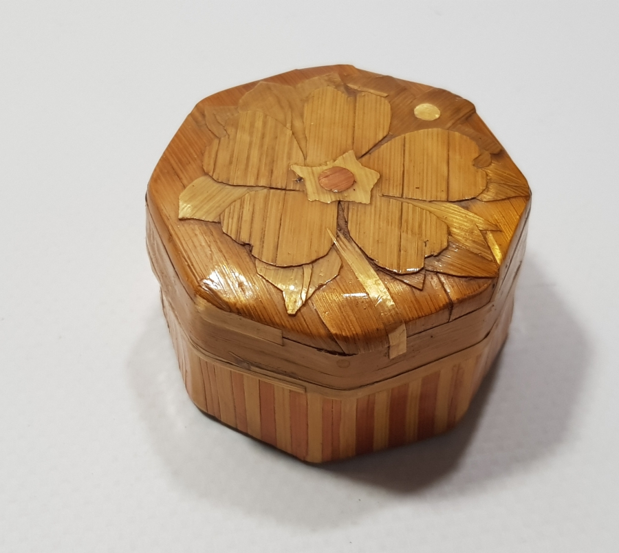 OSMANLI DÖNEMİ SAMAN İŞİ TESPİH KUTUSU