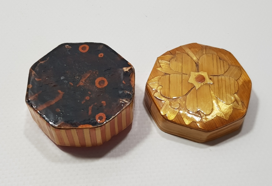 OSMANLI DÖNEMİ SAMAN İŞİ TESPİH KUTUSU